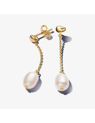 ORECCHINI PENDENTI CON PERLA ACQUA DOLCE DONNA PANDORA  263313C01 PANDORA