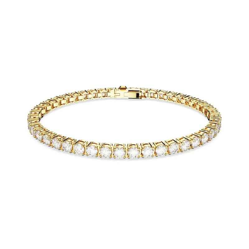 BRACCIALE MATRIX TENNIS TAGLIO TONDO ORO XL SWAROVSKI BRACCIALE MATRIX TENNIS TAGLIO TONDO ORO XL SWAROVSKI