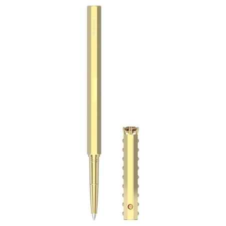 PENNA SFERA GIALLO PLACCATO COLOR ORO SWAROVSKI