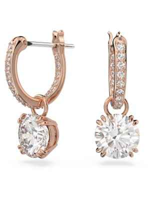 ORECCHINI PENDENTI TAGLIO TONDO DONNA SWAROVSKI STILLA 5639975 SWAROVSKI