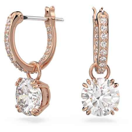 ORECCHINI PENDENTI TAGLIO TONDO DONNA SWAROVSKI STILLA 5639975 SWAROVSKI