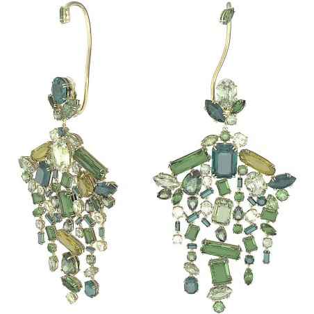 ORECCHINI CHANDELIER VERDE DONNA SWAROVSKI GEMA 5613732 SWAROVSKI
