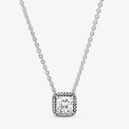 COLLANA CON PUNTO LUCE QUADRATO DONNA PANDORA  396241CZ-45 PANDORA