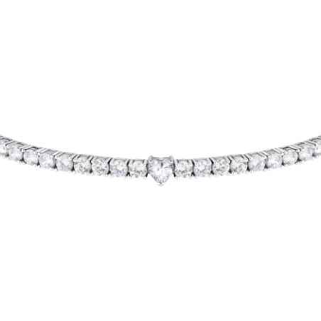 BRACCIALE TENNIS ZIRCONI BIANCHI CUORE CENTRALE MORELLATO
