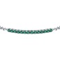 BRACCIALE TENNIS ARGENTO E CRISTALLI VERDI UOMO MORELLATO 