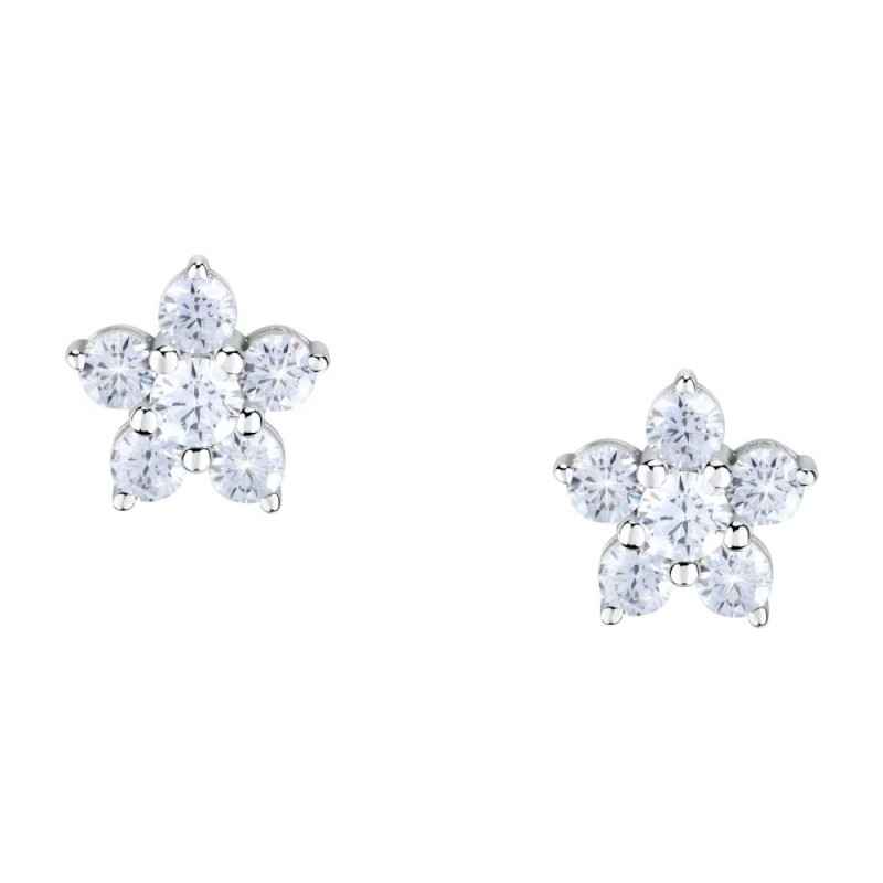ORECCHINI TESORI LOBO FIORE CON ZIRCONI DONNA MORELLATO 