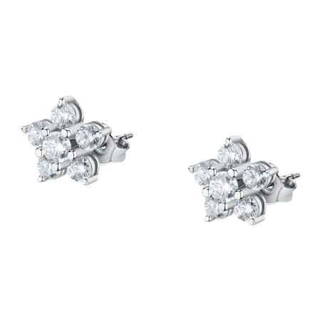 ORECCHINI TESORI LOBO FIORE CON ZIRCONI DONNA MORELLATO 