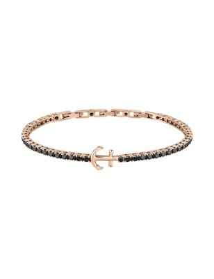 BRACCIALE TENNIS ZIRCONI NERI CON ANCORA UOMO MORELLATO  SATT04 MORELLATO