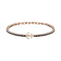 BRACCIALE TENNIS ZIRCONI NERI CON ANCORA UOMO MORELLATO 