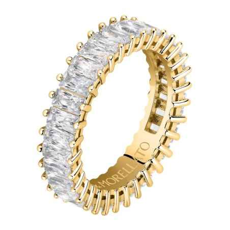 ANELLO BAGUETTE DORATO CON ZIRCONI MIS.12 MORELLATO SAVP09012 MORELLATO