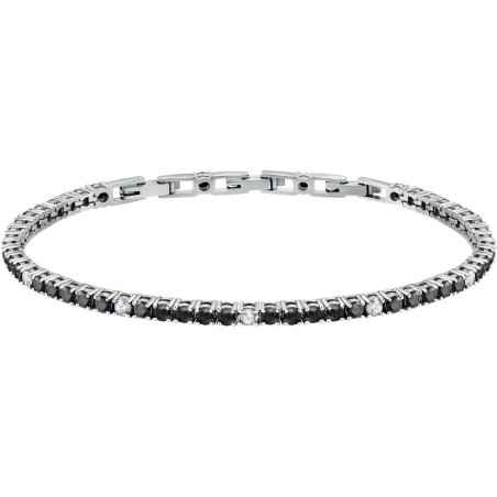 BRACCIALE TENNIS ZIRCONI NERI E BIANCHI UOMO MORELLATO  SATT10 MORELLATO