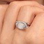 ANELLO FOGLIA  ARGENTO E ZIRCONI M16 DONNA MORELLATO 