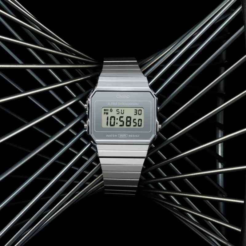 OROLOGIO ICONIC CROMATO UOMO-DONNA CASIO VINTAGE OROLOGIO ICONIC CROMATO UOMO-DONNA CASIO VINTAGE