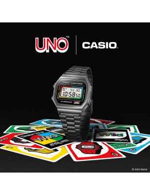 OROLOGIO EDIZIONE SPECIALE UNO™ UOMO-DONNA CASIO VINTAGE A168WEUC-1AER CASIO
