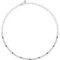 COLLANA TENNIS TESORI ZIRCONI BIANCHI E VERDI DONNA MORELLATO 