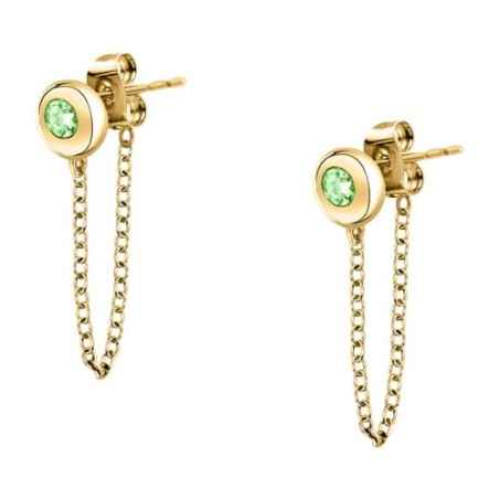 ORECCHINI TESORI DORATI PENDENTI PERIDOTO VERDE MORELLATO  SAXN19 MORELLATO