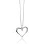 COLLANA CUORE ORO BIANCO 3 DIAMANTI DONNA MILUNA I DIAMANTI COLLANA CUORE ORO BIANCO 3 DIAMANTI DONNA MILUNA I DIAMANTI