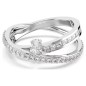 ANELLO HYPERBOLA TAGLIO MISTO RODIO M58 DONNA SWAROVSKI ANELLO HYPERBOLA TAGLIO MISTO RODIO M58 DONNA SWAROVSKI
