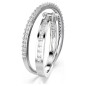 ANELLO HYPERBOLA TAGLIO MISTO RODIO M58 DONNA SWAROVSKI ANELLO HYPERBOLA TAGLIO MISTO RODIO M58 DONNA SWAROVSKI