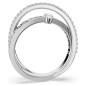 ANELLO HYPERBOLA TAGLIO MISTO RODIO M58 DONNA SWAROVSKI ANELLO HYPERBOLA TAGLIO MISTO RODIO M58 DONNA SWAROVSKI