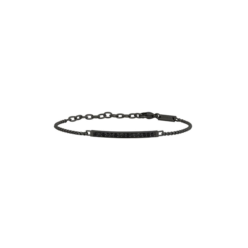 BRACCIALE ACCIAIO NERO LIGHT ROW UOMO BREIL BRACCIALE ACCIAIO NERO LIGHT ROW UOMO BREIL
