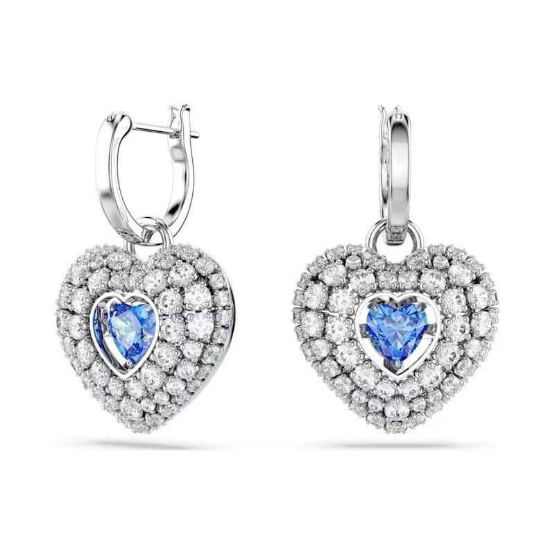 ORECCHINI PENDENTI HYPERBOLA CUORE BLU SWAROVSKI ORECCHINI PENDENTI HYPERBOLA CUORE BLU SWAROVSKI