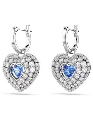 ORECCHINI PENDENTI HYPERBOLA CUORE BLU SWAROVSKI
