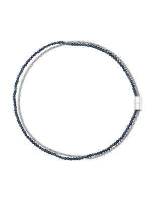 COLLANA MAGNETICA SYSTEM ACCIAIO E AGATA BLU BREIL TJ3608 BREIL