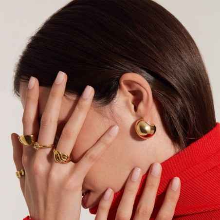ORECCHINI HOOP ACCIAIO COLOR ORO DONNA BREIL 