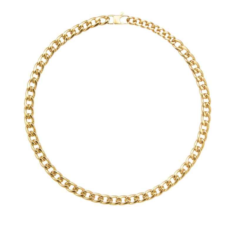 COLLANA BLOCK CHAIN IN ACCIAIO IP GOLD UOMO BREIL COLLANA BLOCK CHAIN IN ACCIAIO IP GOLD UOMO BREIL
