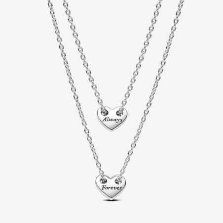 COLLANA CUORI DIVISIBILE DONNA PANDORA  393207C00-45 PANDORA