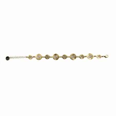 BRACCIALE ONDE CON ELEMENTI TONDI E ZIRCONI DONNA AQUAFORTE  H4182512 AQUAFORTE