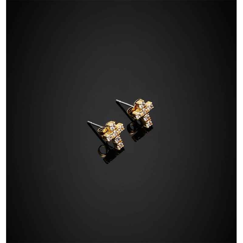 ORECCHINI LOBO CROCE DONNA CHIARA FERRAGNI BOLD CROSS