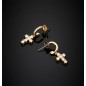 ORECCHINI CERCHIO CON PENDENTE CROCE CHIARA FERRAGNI