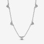 COLLANA CUORI CON TRE PIETRE DONNA PANDORA COLLANA CUORI CON TRE PIETRE DONNA PANDORA