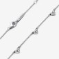 COLLANA CUORI CON TRE PIETRE DONNA PANDORA COLLANA CUORI CON TRE PIETRE DONNA PANDORA