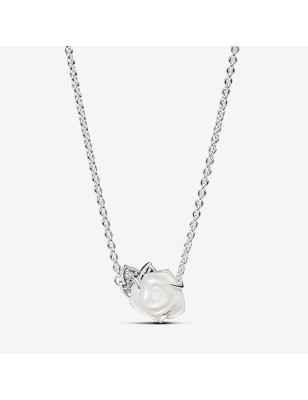 COLLANA ROSA BIANCA DONNA PANDORA  393206C01-45 PANDORA