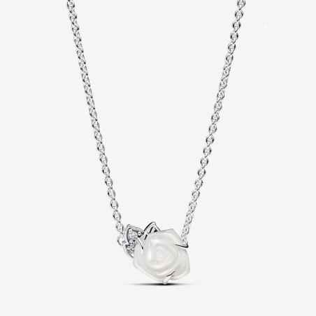 COLLANA ROSA BIANCA DONNA PANDORA  393206C01-45 PANDORA