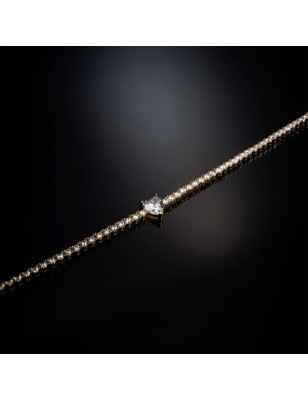 GIROCOLLO DORATO ZIRCONI BIANCHI CHIARA FERRAGNI FIRST LOVE J19AUV04 CHIARA FERRAGNI