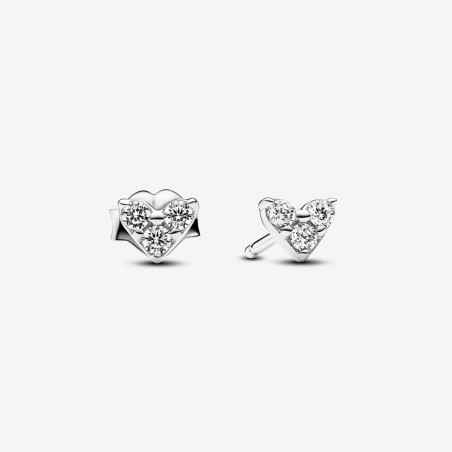 ORECCHINI CUORI TRE PIETRE DONNA PANDORA  293003C01 PANDORA