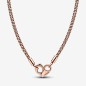 COLLANA MAGLIA GEOMETRICA CHIUSURA A CUORE PANDORA COLLANA MAGLIA GEOMETRICA CHIUSURA A CUORE PANDORA