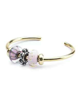 BRACCIALE BANGLE PLACCATO ORO M DONNA TROLLBEADS 