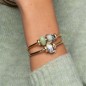 BRACCIALE BANGLE PLACCATO ORO M DONNA TROLLBEADS 
