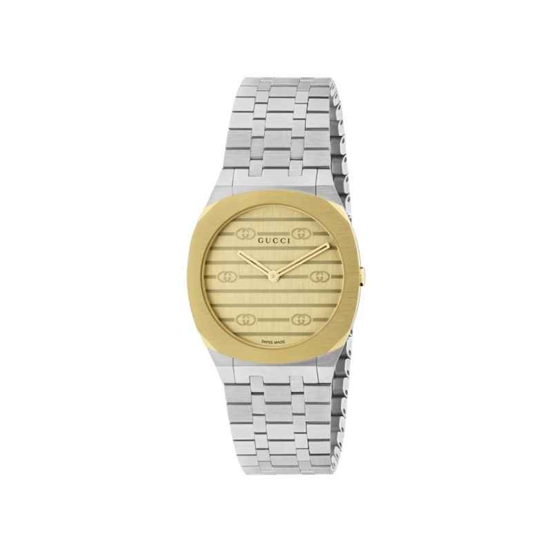 OROLOGIO GUCCI 25H 30MM PLACCATO ORO DONNA GUCCI 25H OROLOGIO GUCCI 25H 30MM PLACCATO ORO DONNA GUCCI 25H