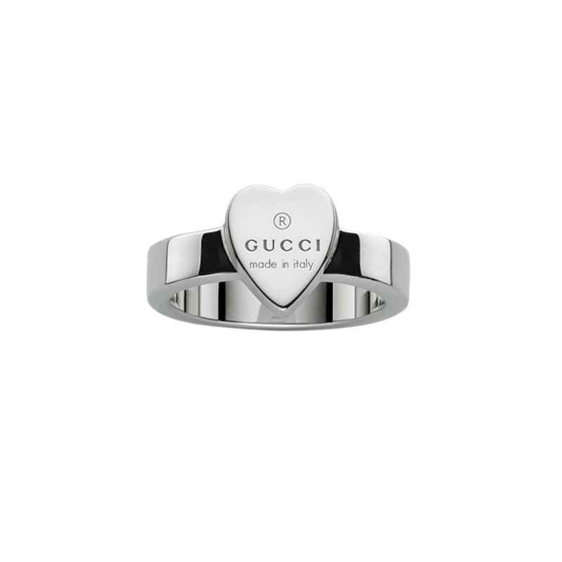 ANELLO CUORE M10 IN ARGENTO DONNA GUCCI TRADEMARK ANELLO CUORE M10 IN ARGENTO DONNA GUCCI TRADEMARK