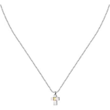 COLLANA GOLD CROCE PENDENTE UOMO MORELLATO  SATM25 MORELLATO