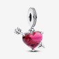 CHARM PENDENTE CUORE CON FRECCIA VETRO MURANO PANDORA CHARM PENDENTE CUORE CON FRECCIA VETRO MURANO PANDORA