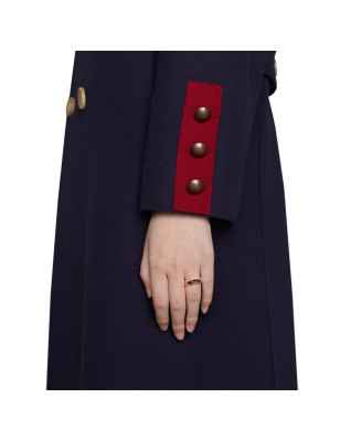 ANELLO CON BORCHIE ORO GIALLO 18 CARATI 14 DONNA GUCCI LINK TO LOVE YBC662184001014 GUCCI