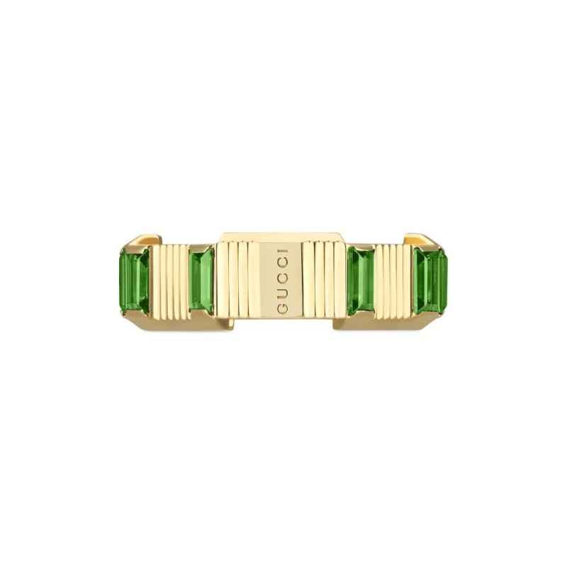 ANELLO ORO GIALLO E TORMALINE VERDI DONNA GUCCI LINK TO LOVE ANELLO ORO GIALLO E TORMALINE VERDI DONNA GUCCI LINK TO LOVE