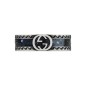 ANELLO IN ARGENTO SMALTO NERO M15 DONNA GUCCI INTERLOCKING G ANELLO IN ARGENTO SMALTO NERO M15 DONNA GUCCI INTERLOCKING G